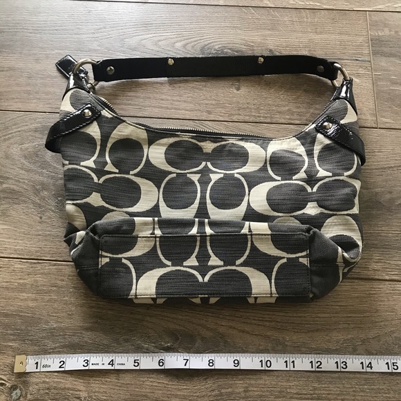 13291 Coach Penelope Shantung Signature bag - Picture 2 of 12